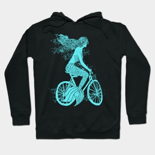 Mermaid on a Bike Hoodie